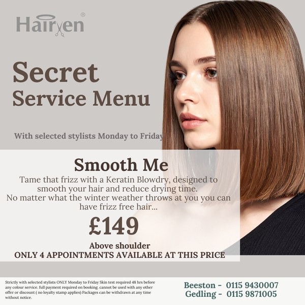 Secret Service Menu - Smooth Me Above Shoulder