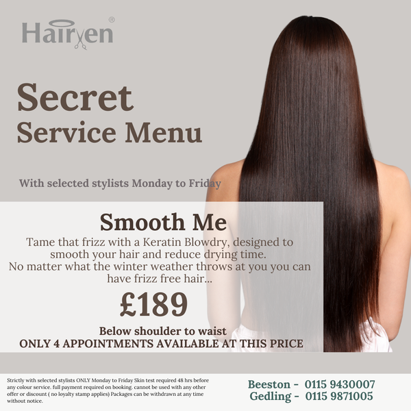Secret Service Menu - Smooth Me Below Shoulder